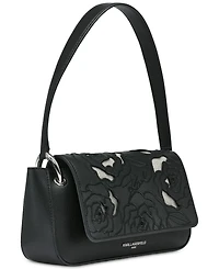 Karl Lagerfeld Paris Monet Embroidered Leather Shoulder