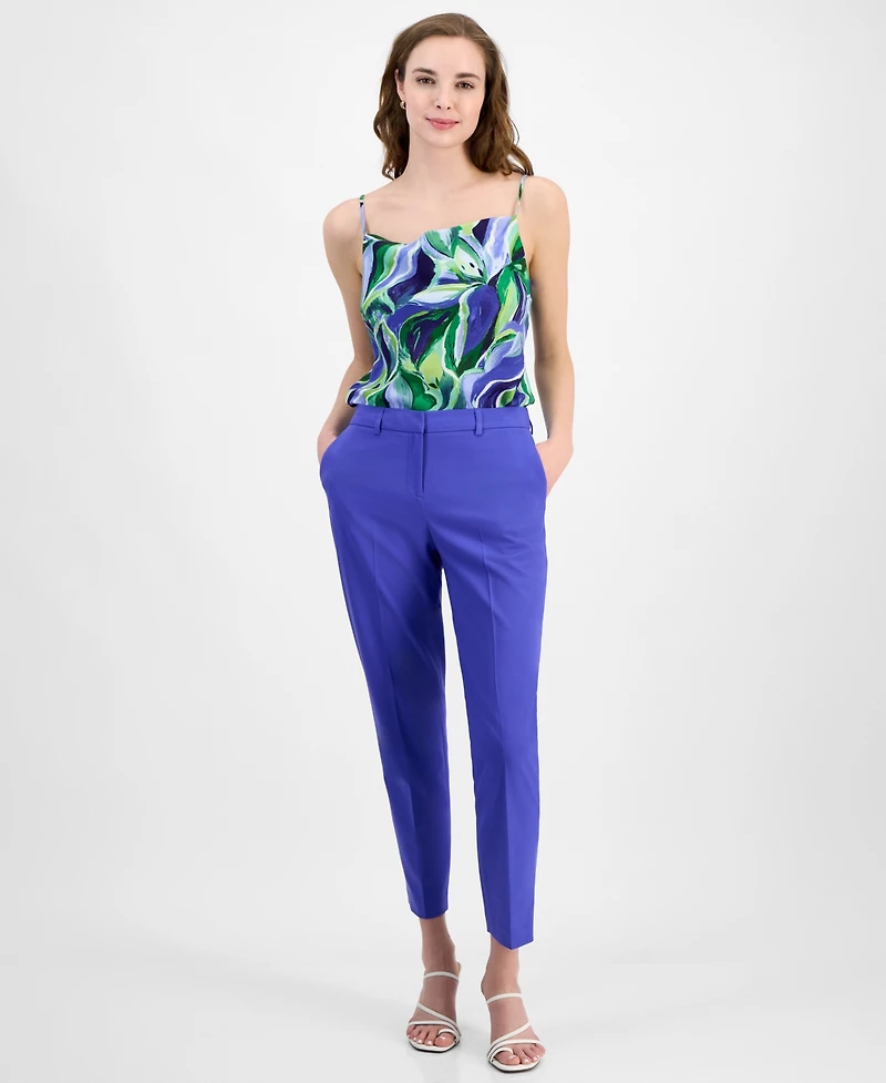 Tahari Asl Women's Mid-Rise Ankle Pants