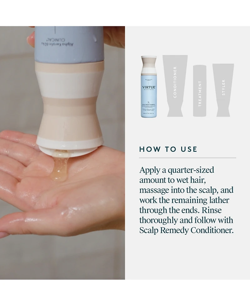Virtue Scalp Remedy Shampoo, 8 oz.