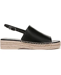 Franco Sarto Women's Rune Open Round Toe Slingback Espadrille Sandals