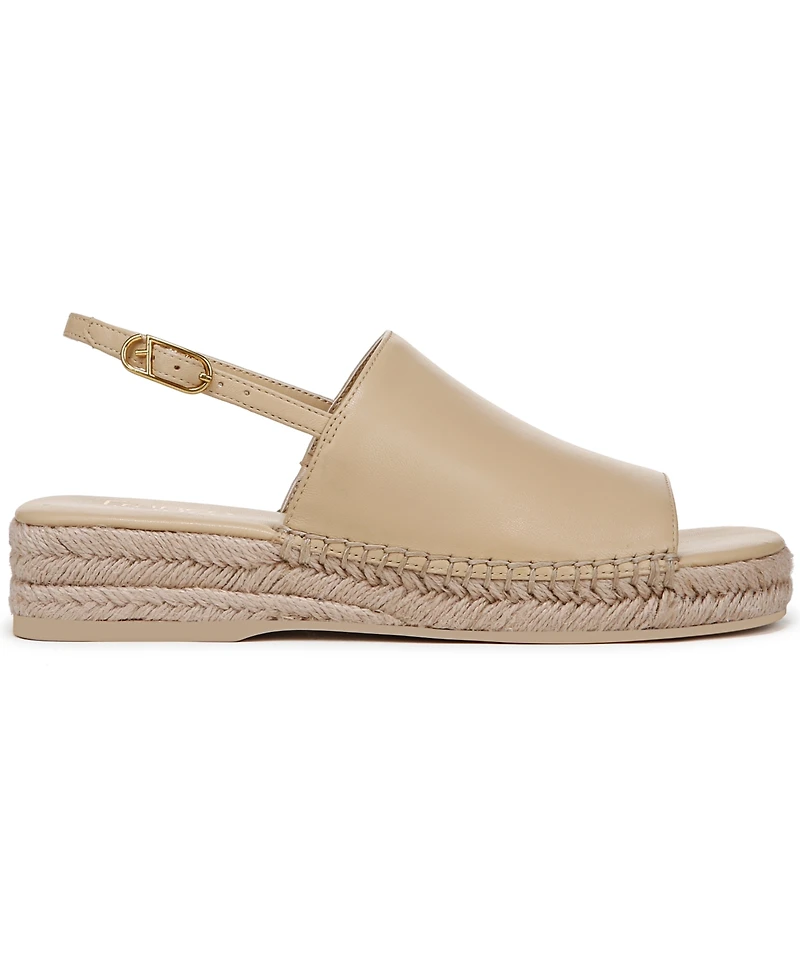 Franco Sarto Women's Rune Open Round Toe Slingback Espadrille Sandals