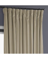 Half Price Drapes Extra Wide Heritage Plush Velvet Room Darkening Curtain