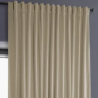Half Price Drapes Extra Wide Heritage Plush Velvet Room Darkening Curtain