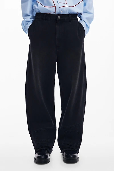 Desigual Men's Upcycling jeans with frayed hem