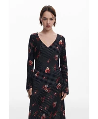 Desigual Women's Midi dress with checks