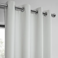 Half Price Drapes Off White Grommet Performance Linen Hotel Blackout Curtain