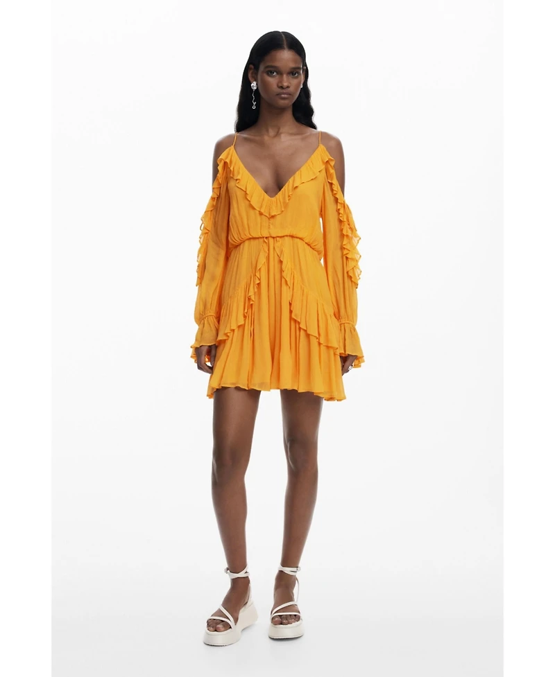 Desigual Women's Ruffled mini dress
