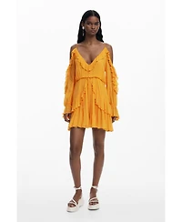 Desigual Women's Ruffled mini dress