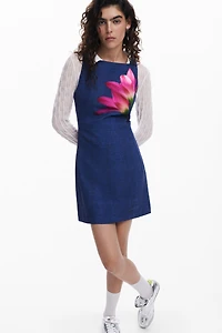 Desigual Women's Denim-effect mini dress