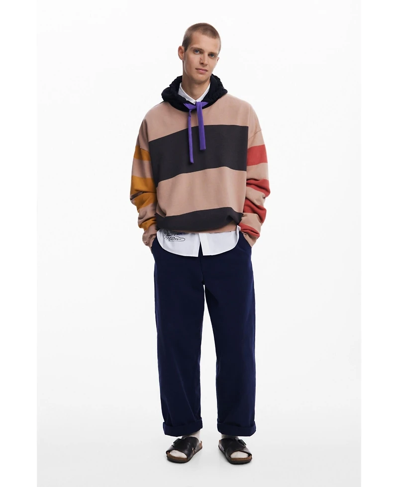Desigual Men's Wide-striped sweatshirt