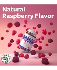 Elderberry Gummies with Vitamin C & Zinc, Immune Support Supplement for Adults, Raspberry Flavor, Health's Harmony, 60ct