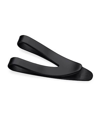 Bling Jewelry Dollar Sign Money Clip Card Holder Brushed Silver Stainless Steel