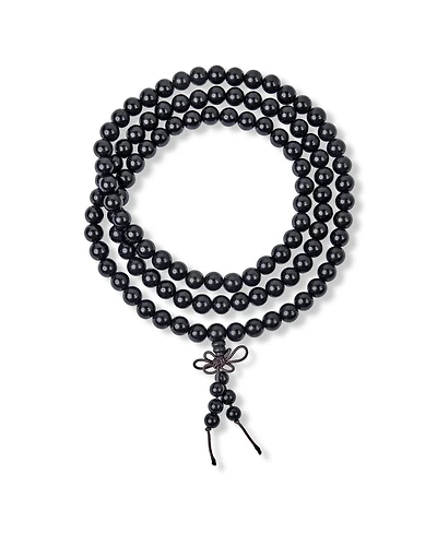 Bling Jewelry Natural Buddhist Mala Prayer Bead Long Strands Beads Meditation Yoga Rosary Necklace Stacking Wrap Stretch Bracelet