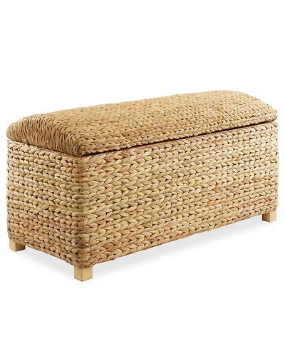 Casafield 36" Storage Trunk with Curved Lid, Safety Hinge