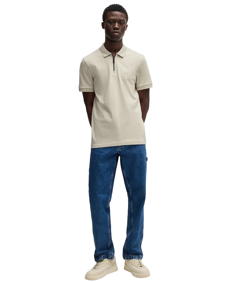 Boss by Hugo Boss Men's Stretch-Cotton Pique Slim-Fit Polo Shirt