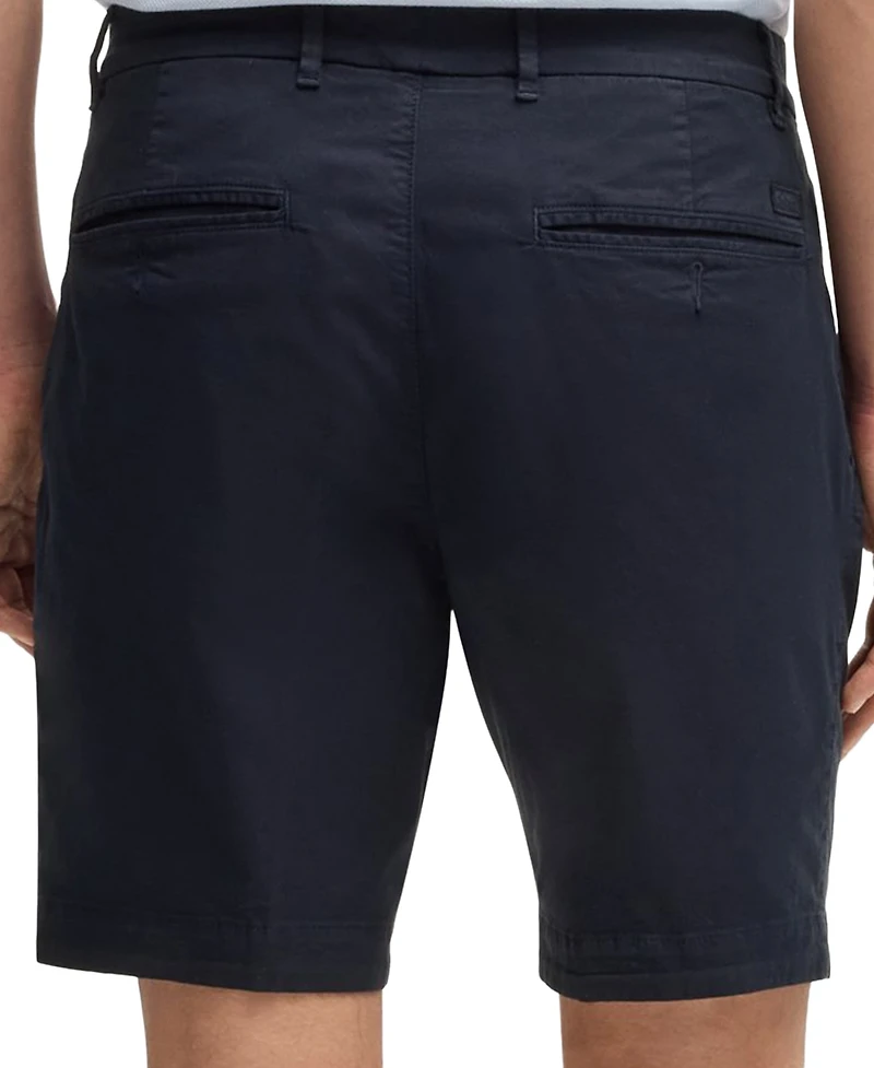 Boss by Hugo Men's Cotton-Twill Slim-Fit Shorts