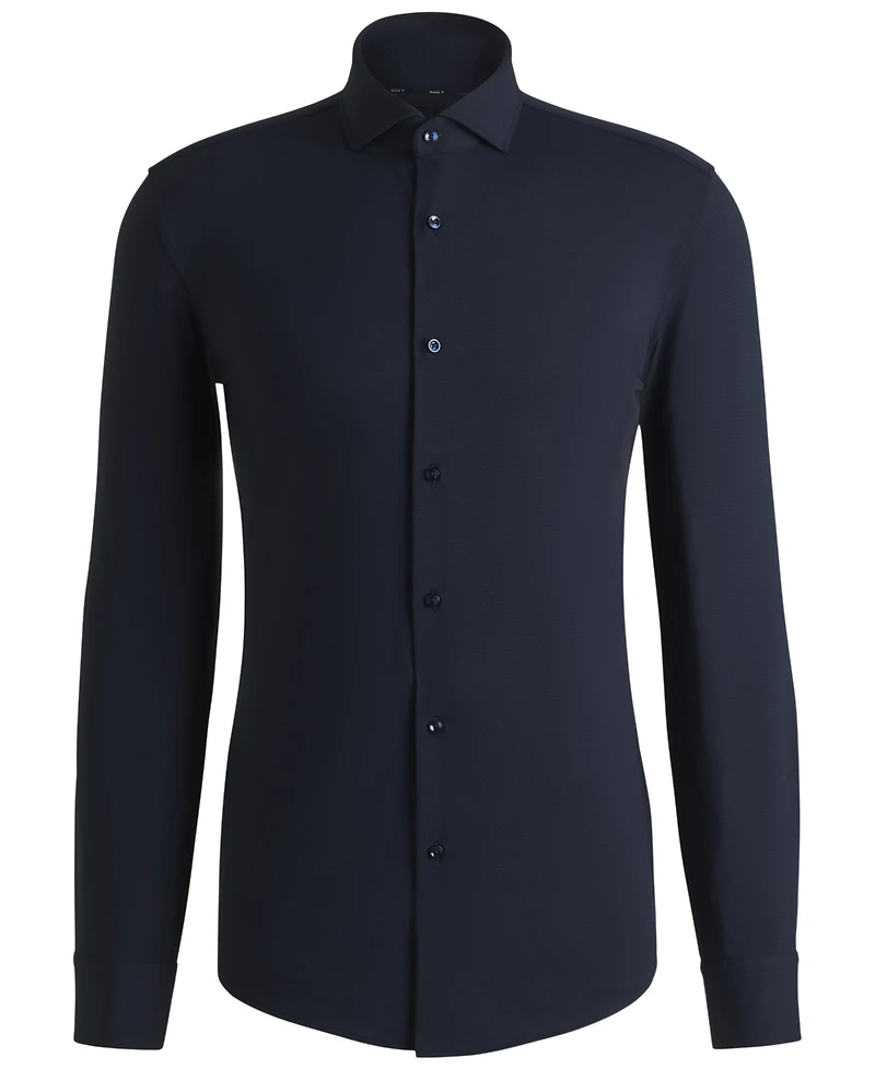 Boss by Hugo Men's Performance-Stretch Slim-Fit Dress Shirt