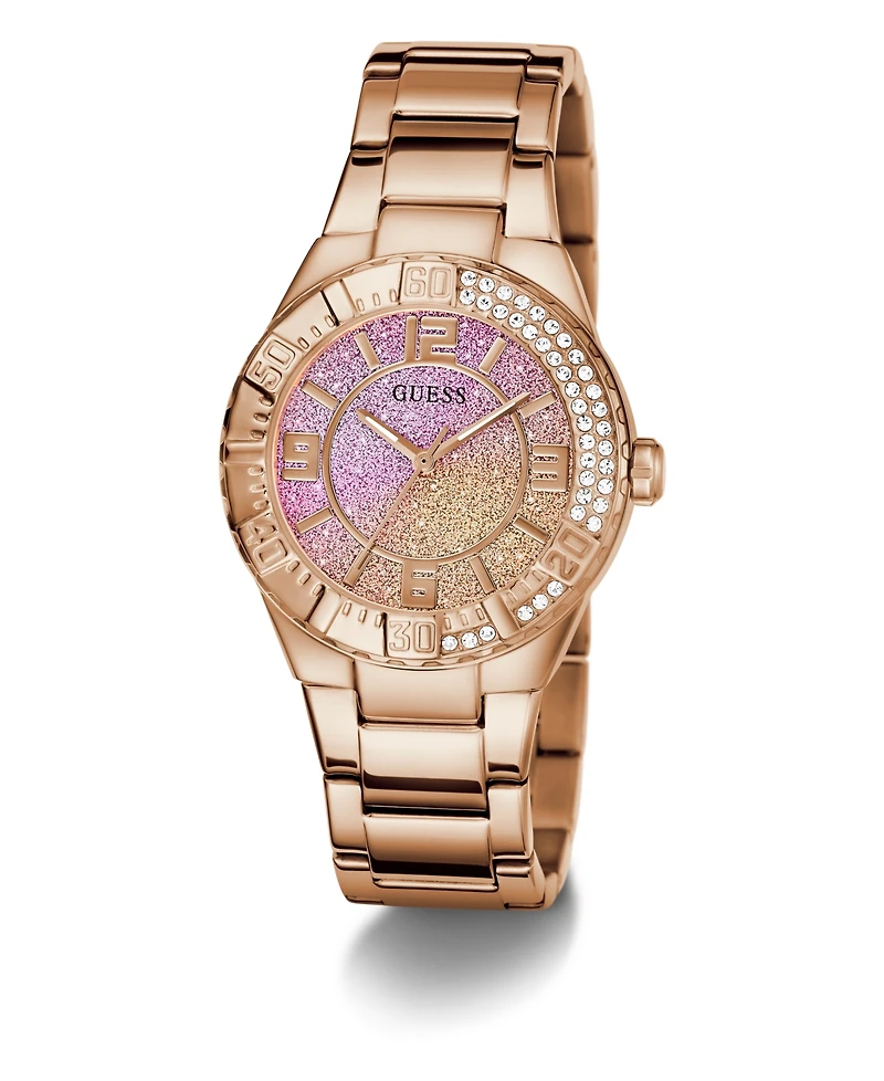 Guess Women's Analog Rose Gold Tone Stainless Steel Watch, 36mm