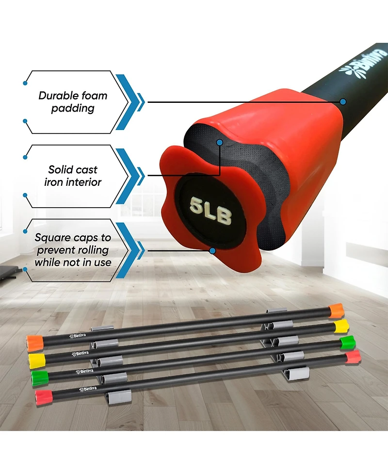 Bintiva Body Bar - Weighted Workout Bar Set