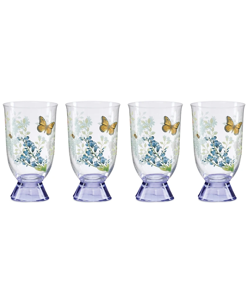Lenox Butterfly Meadow Herbs Tall Tumblers, Set of 4