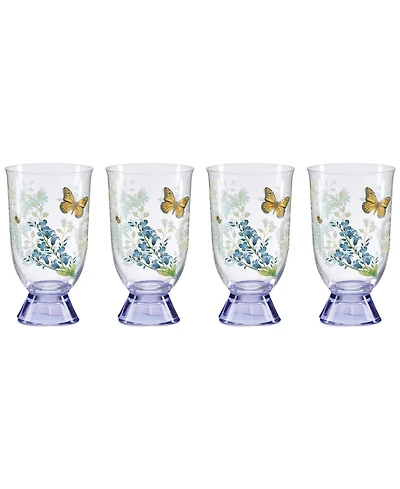 Lenox Butterfly Meadow Herbs Tall Tumblers, Set of 4