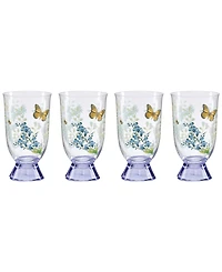 Lenox Butterfly Meadow Herbs Tall Tumblers, Set of 4