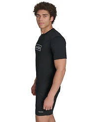 Calvin Klein Men's Logo Short-Sleeve Swim Rash Guard