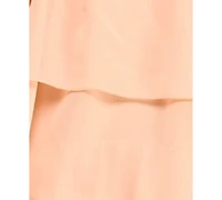 Seni & Cade Juniors' Chiffon Cutout Ruffle Gown