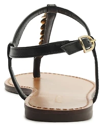 Arezzo Women's Bristol Round Toe Flat Sandals