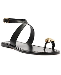 Arezzo Women's Kendall Round Toe Flat Sandals