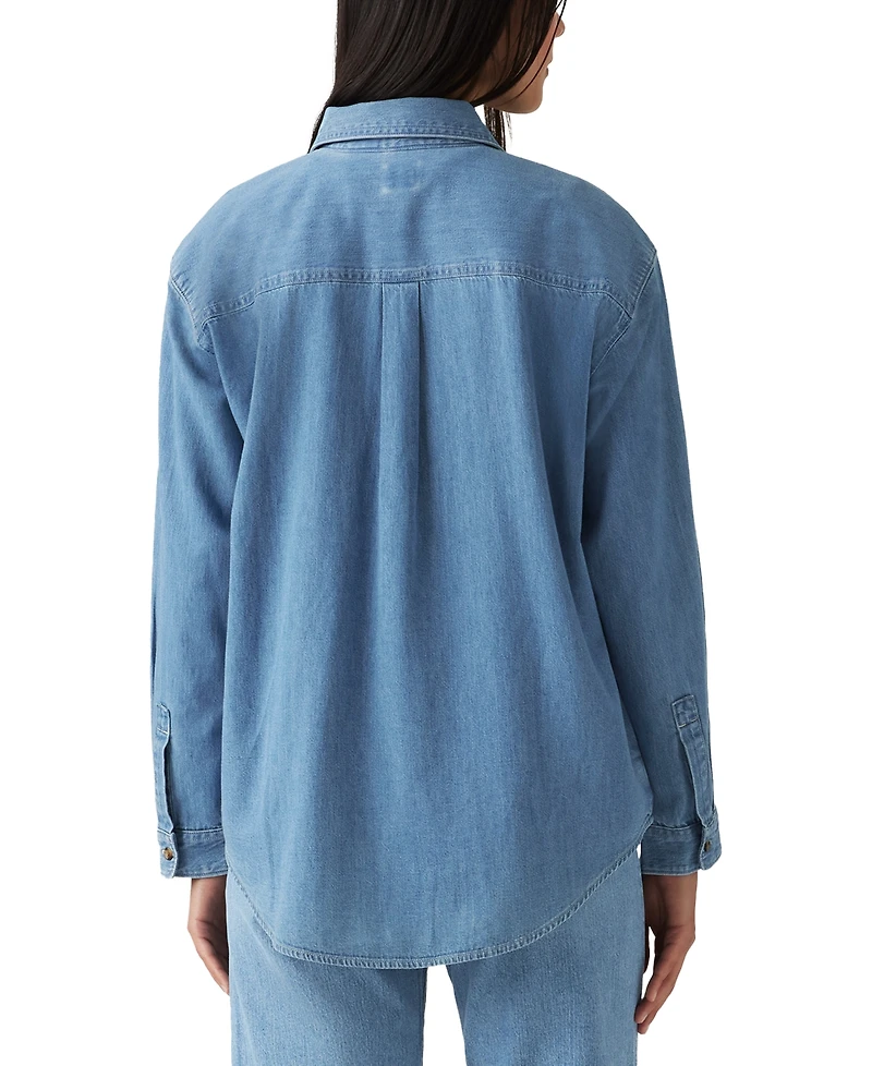 Levi's Women's Iris Button-Front Cotton Overshirt