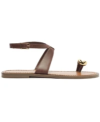 Arezzo Women's Kendall Round Toe Flat Sandals