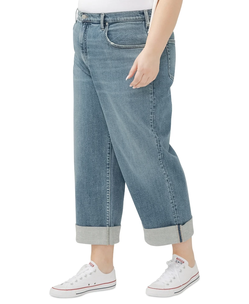 Silver Jeans Co. Plus Be Easy High-Rise Wide-Leg