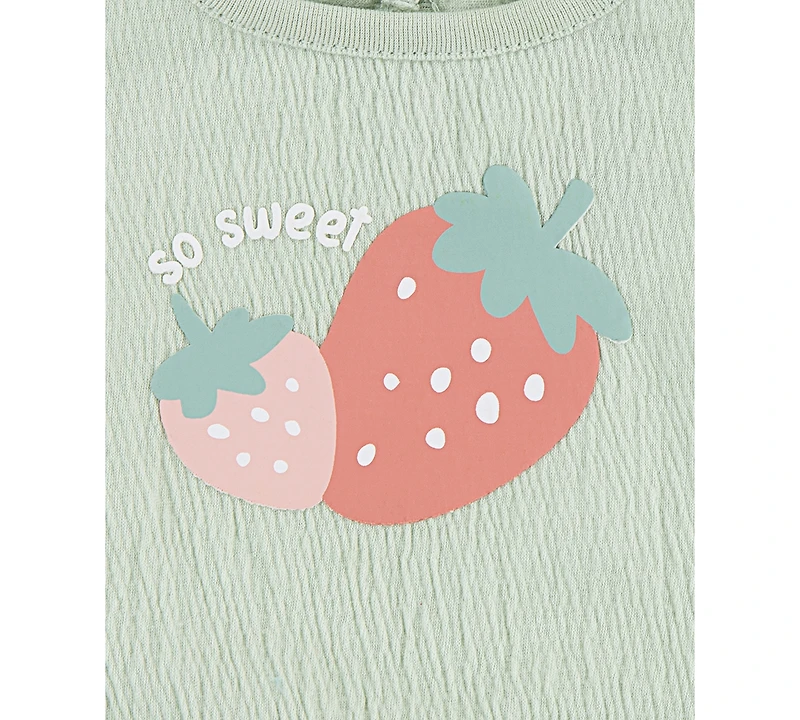 Huggies Baby Girls Bodysuit, Top & Shorts, 3 Piece Set