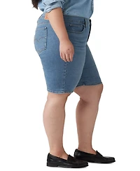 Levi's Plus Mid-Rise Shaping Bermuda Shorts