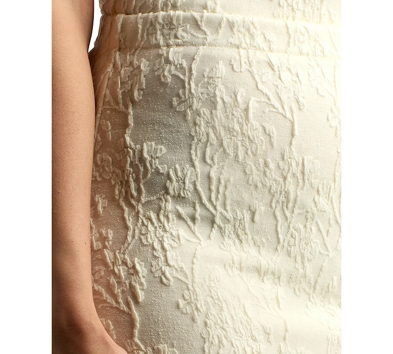 Bcx Juniors' Floral Jacquard Knit Bodycon Maxi Skirt