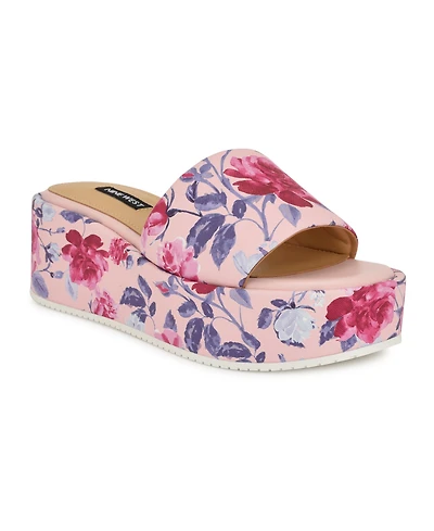 Nine West Women's Copen Slip-On Platform Wedge Sandals