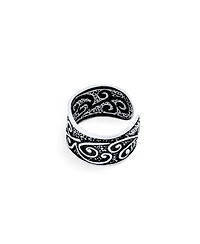 Bling Jewelry Celtic Swirl Vine Ear Cuff Cartilage Earring Non-Pierced Silver
