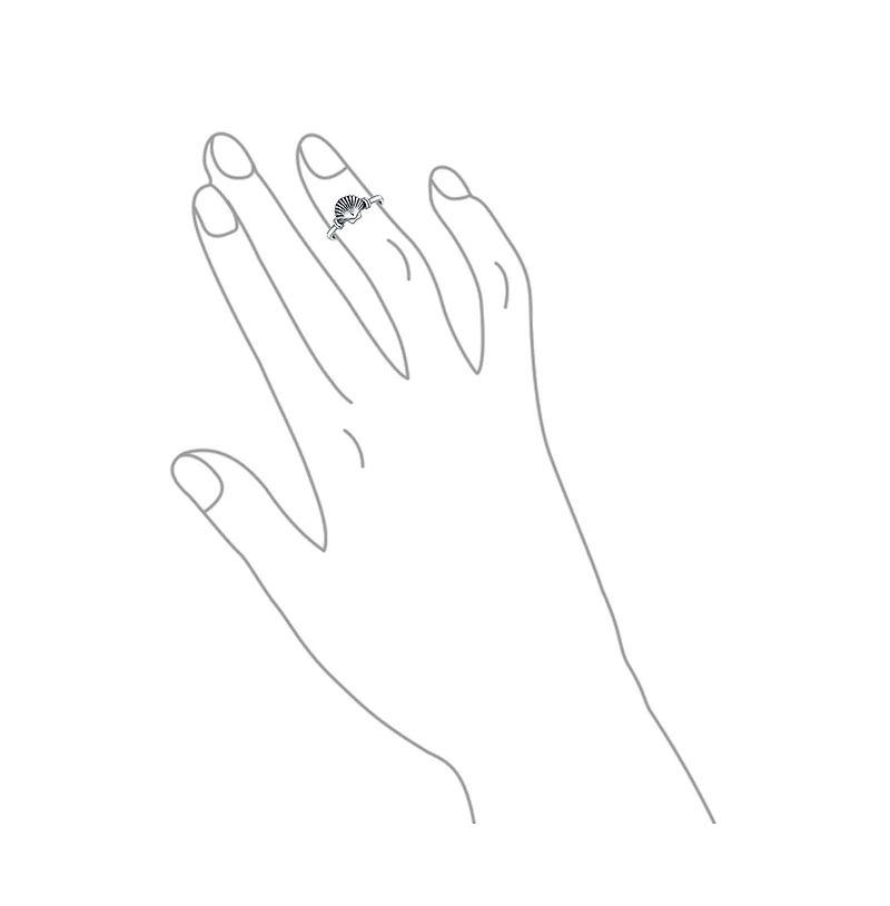 Bling Jewelry Nautical Aloha Hawaiian Beach Clam Shell Midi Toe Ring Oxidized Sterling Silver