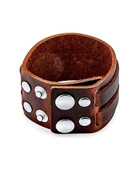 Bling Jewelry Hip Hop Wrap Bracelet Retro Biker Punk Rocker Leather Wristband