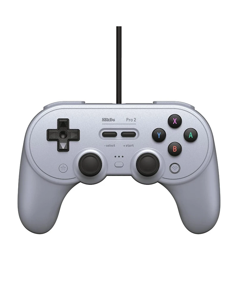 8BitDo Pro 2 Wired Controller for Switch, Windows, Steam Deck & Raspberry Pi - Gray