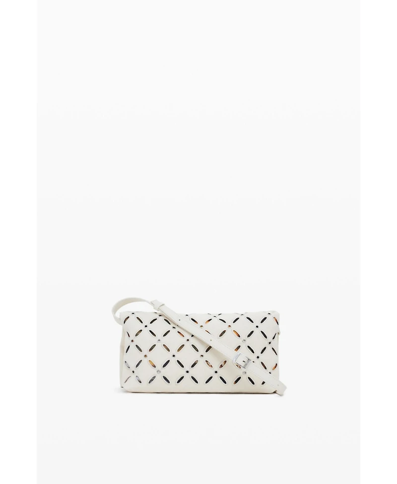 Desigual Women's Medium perforated flap bag