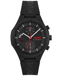 Hugo Boss Men's Lit Multi Quartz Multifunction Silicone Watch