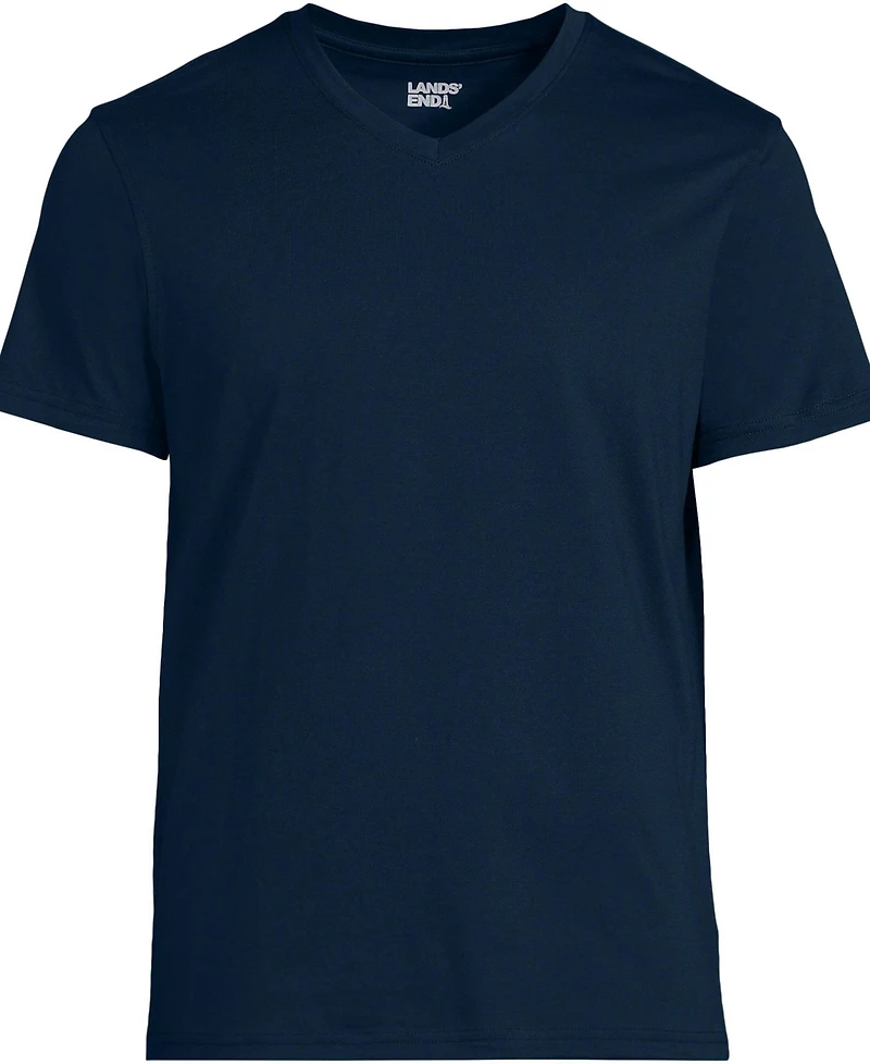 Lands' End Men's Short Sleeve Supima V-Neck Tee