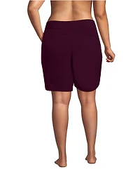 Lands' End Plus Sunshade Upf 50 9" Board Shorts with Panty