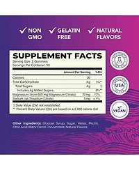 Magnesium Citrate Gummies, Absorption Magnesium for Calm, Relaxation & Digestion, Raspberry Flavor, Nobi Nutrition, 60ct