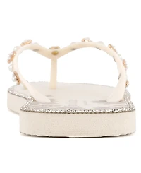 Juicy Couture Women's Sanba Embellished Flip Flops