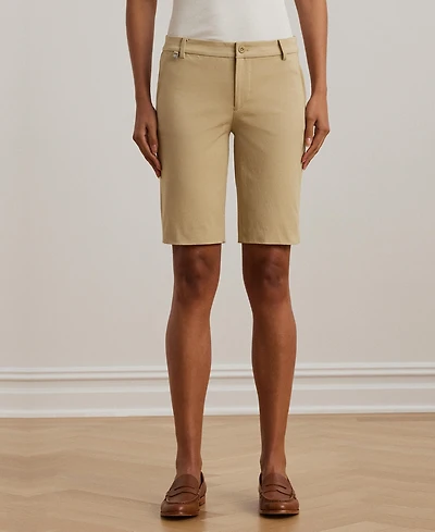 Lauren Ralph Twill Stretch Bermuda Shorts