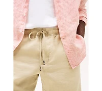 Tommy Hilfiger Men's Big & Tall Brooklyn 11.25" Linen Drawstring Shorts