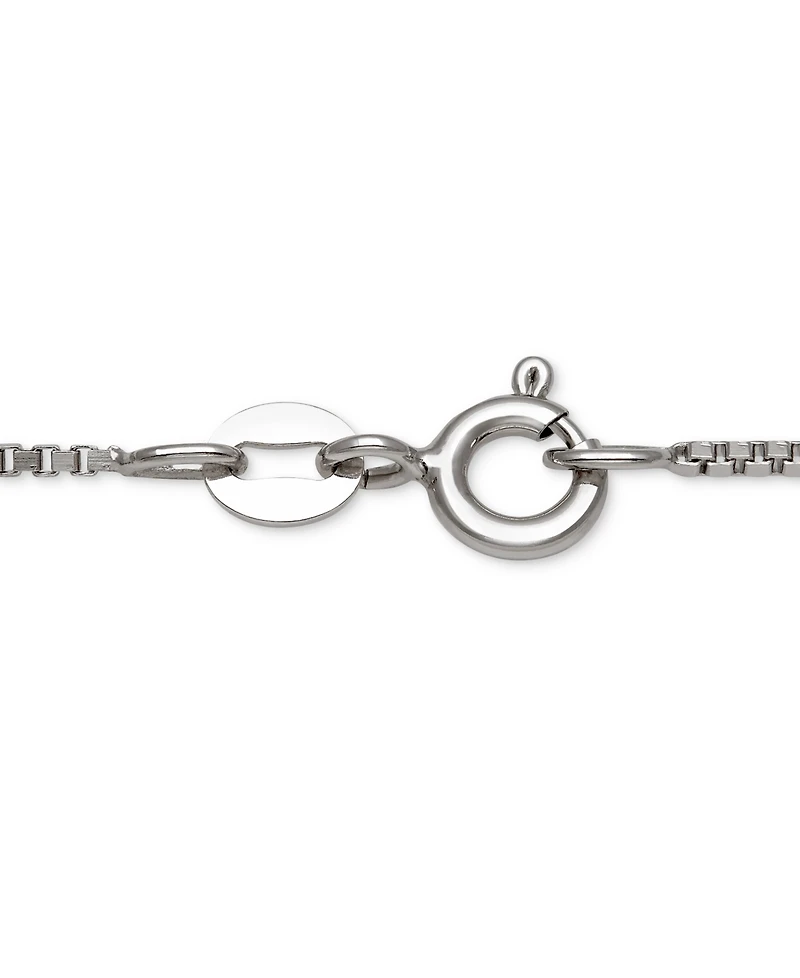 Belle de Mer Dyed Black Peacock Cultured Freshwater Pearl (10-11mm) & Lab Created White Sapphire (1 ct. t.w.) Pendant 18" Necklace in Sterling Silver